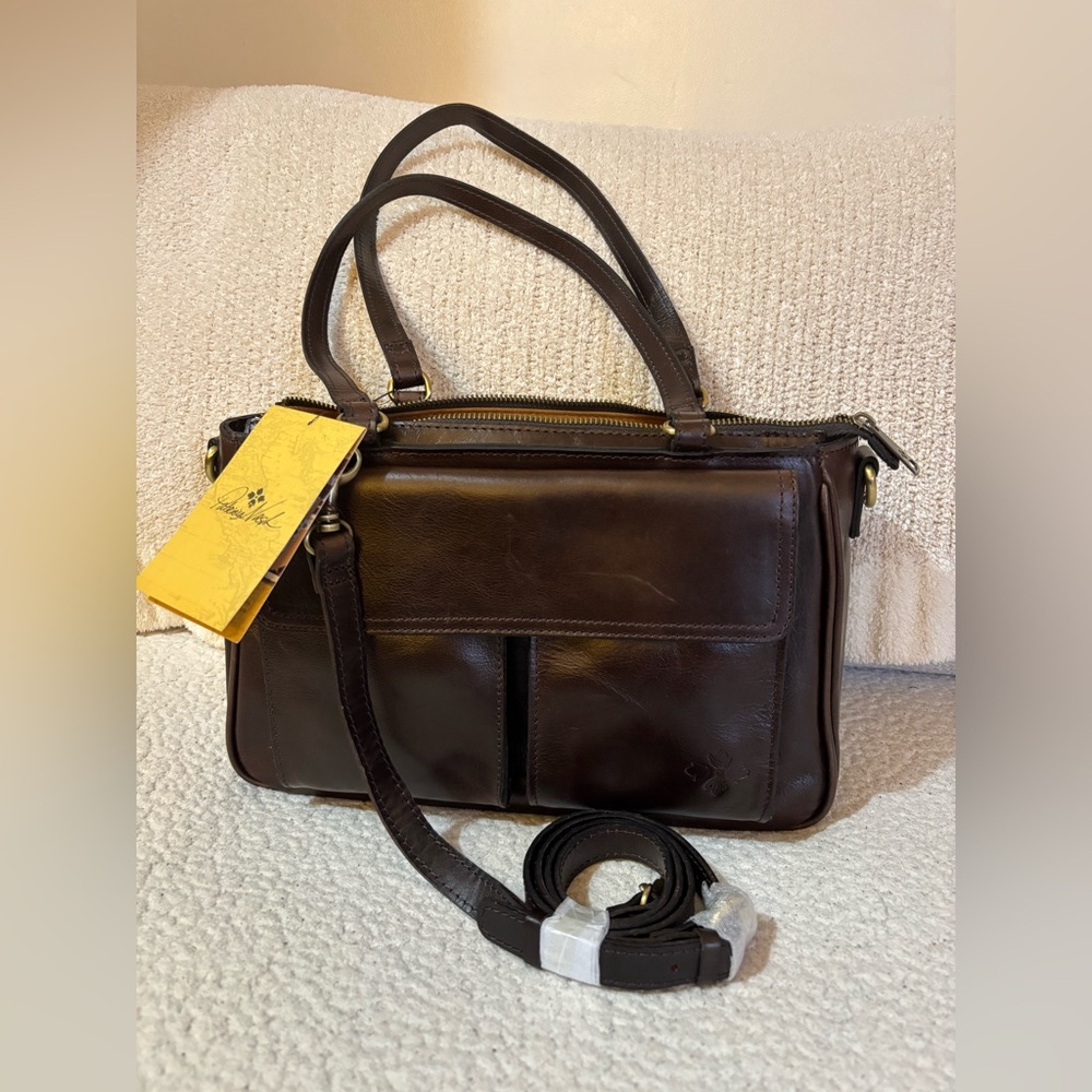 NWT Patricia Nash Rosetti Leather Satchel
